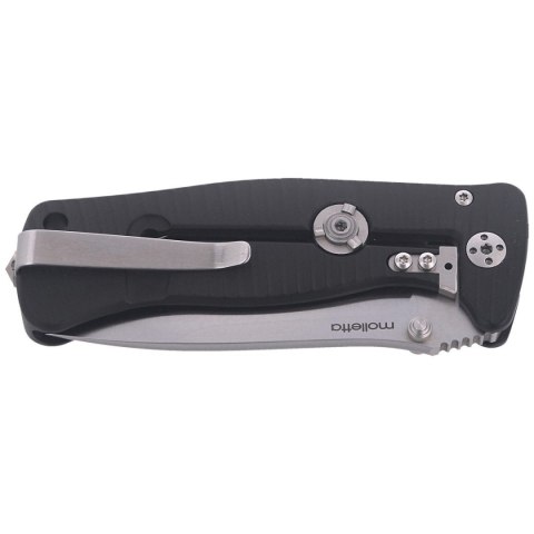 Nóż składany LionSteel SR2A Black Aluminum, Satin Sleipner by Molletta (SR2A BS) LionSteel