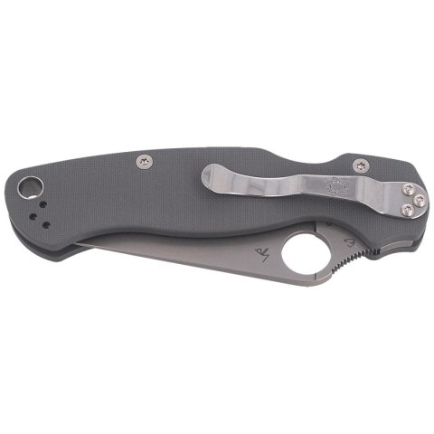 Nóż składany Spyderco Para Military 2 Dark Gray G10, Satin Maxamet by Sal, Eric Glesser (C81GPDGY2) Spyderco Inc.