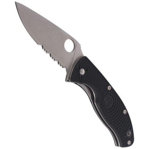 Nóż składany Spyderco Tenacious Lightweight Black FRN, Satin Combo 8Cr13MoV by Eric Glesser (C122PSBK) Spyderco Inc.