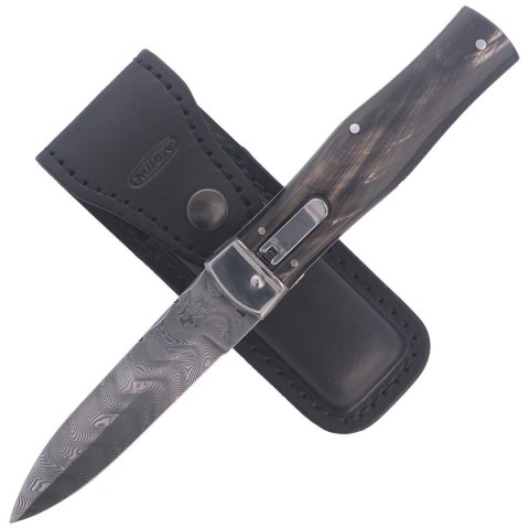 Nóż sprężynowy Mikov Predator Wildcat Buffalo Horn, Damascus PMC27 (241-DR-1/KP) Mikov s.r.o.