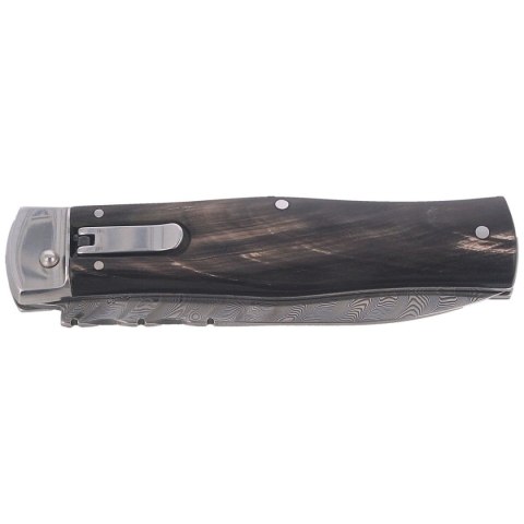 Nóż sprężynowy Mikov Predator Wildcat Buffalo Horn, Damascus PMC27 (241-DR-1/KP) Mikov s.r.o.