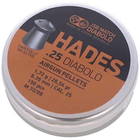 Śrut JSB Diabolo Hades 6.35 mm, 150 szt. (546291-150) JSB