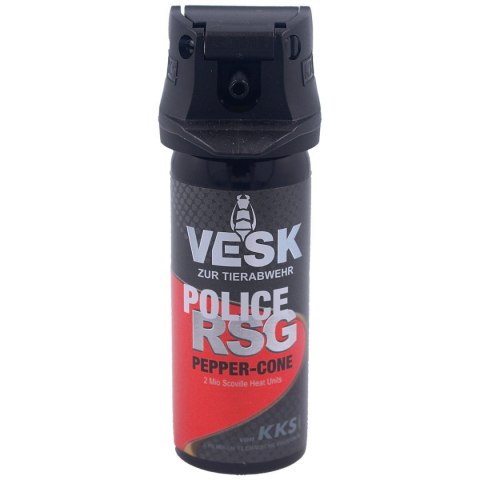 Gaz pieprzowy KKS VESK RSG Police 2mln SHU, Cone 50 ml (12050-C) KKS GmbH
