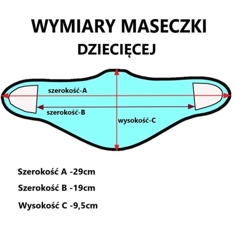 Maseczka dziecięca Stopek (MAS-DZIE-STOPEK S) Haasta