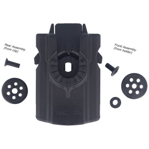 Mocowanie na pas ESP Roto 360° Belt Clip z Quick Change, zaciskane (UBC-08) ESP - Euro Security Products