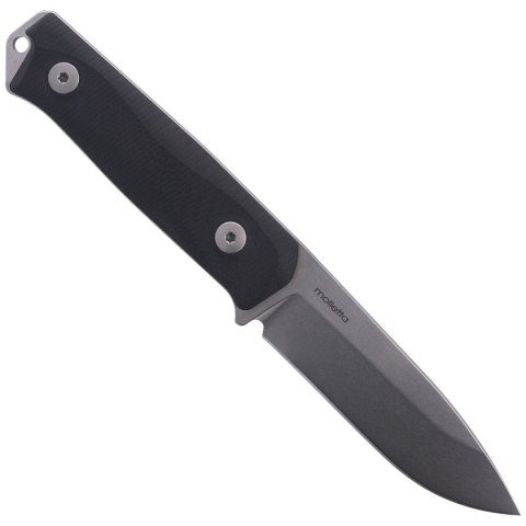 Nóż LionSteel Bushcraft Black G10, Stone Washed Sleipner by Molletta (B41 GBK) LionSteel