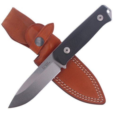Nóż LionSteel Bushcraft Black G10, Stone Washed Sleipner by Molletta (B41 GBK) LionSteel