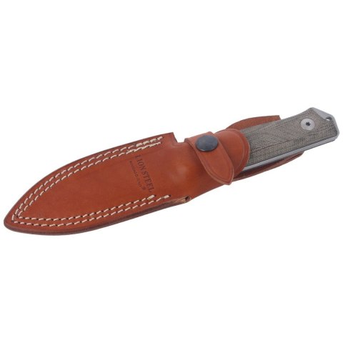 Nóż LionSteel Bushcraft Green Micarta, Stone Washed Sleipner by Molletta (B41 CVG) LionSteel