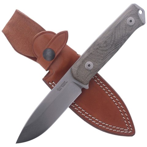 Nóż LionSteel Bushcraft Green Micarta, Stone Washed Sleipner by Molletta (B41 CVG) LionSteel