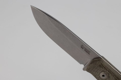 Nóż LionSteel Bushcraft Green Micarta, Stone Washed Sleipner by Molletta (B41 CVG) LionSteel