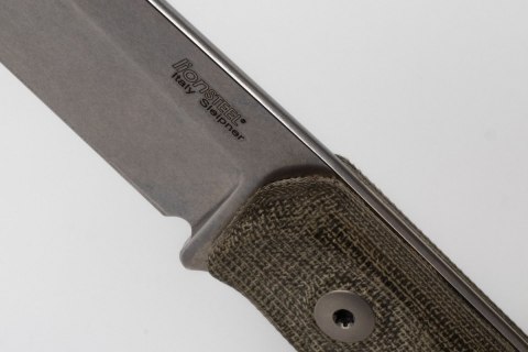 Nóż LionSteel Bushcraft Green Micarta, Stone Washed Sleipner by Molletta (B41 CVG) LionSteel