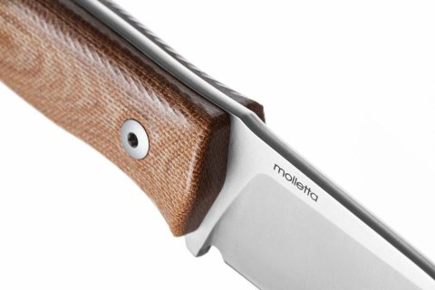 Nóż LionSteel Bushcraft Natural Canvas, Satin Satin M390 by Molletta (M4 CVN) LionSteel