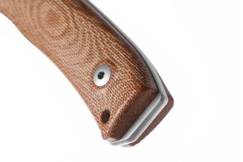 Nóż LionSteel Bushcraft Natural Canvas, Satin Satin M390 by Molletta (M4 CVN) LionSteel