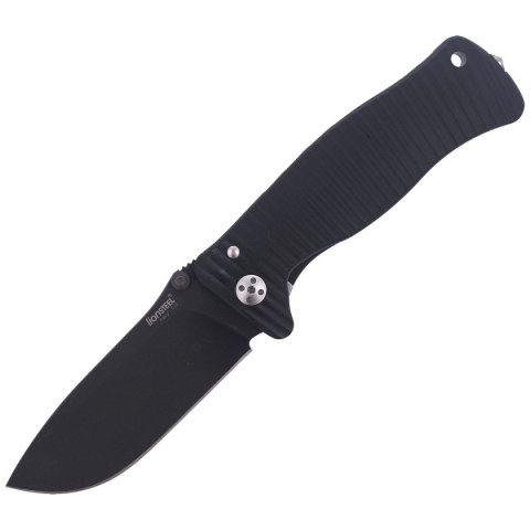 Nóż składany LionSteel SR1A Black Aluminum, Black D2 by Molletta (SR1A BB) LionSteel