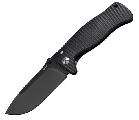 Nóż składany LionSteel SR1A Black Aluminum, Black D2 by Molletta (SR1A BB) LionSteel