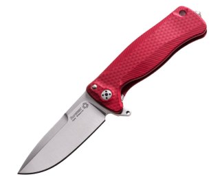 Nóż składany LionSteel SR22A Red Aluminum, Satin Sleipner by Molletta (SR22A RS) LionSteel
