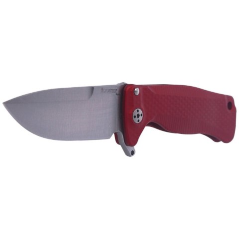 Nóż składany LionSteel SR22A Red Aluminum, Satin Sleipner by Molletta (SR22A RS) LionSteel