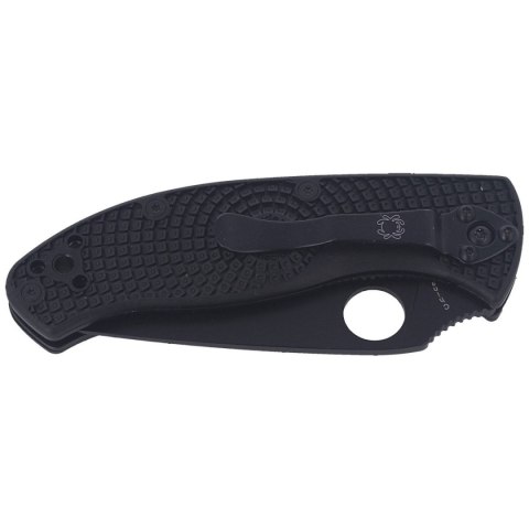 Nóż składany Spyderco Tenacious Lightweight Black FRN, Black 8Cr13MoV by Eric Glesser (C122PBBK) Spyderco Inc.