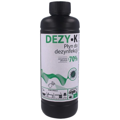 Płyn do dezynfekcji rąk, powierzchni KTJ DEZY-K 70%, 1L KTJ Kolor