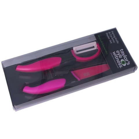 Zestaw Taylor's Eye Nóż Obierak i Obieraczka Pink (377800) Taylor's Eye Witness