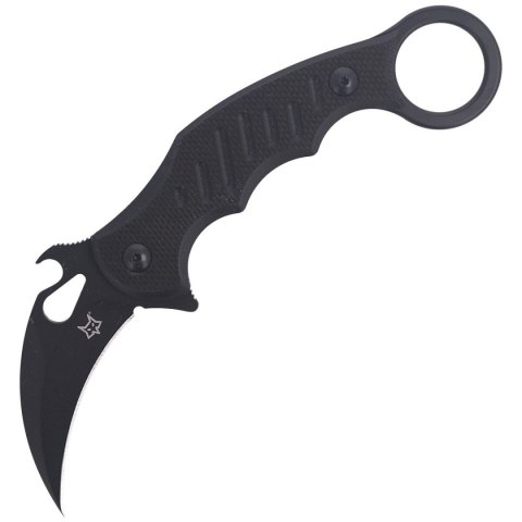 Nóż FOX Karambit Fixed G10 Black, Black Idroglider (FX-598) FOX