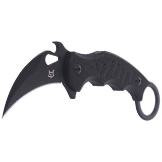 Nóż FOX Karambit Fixed G10 Black, Black Idroglider (FX-598) FOX