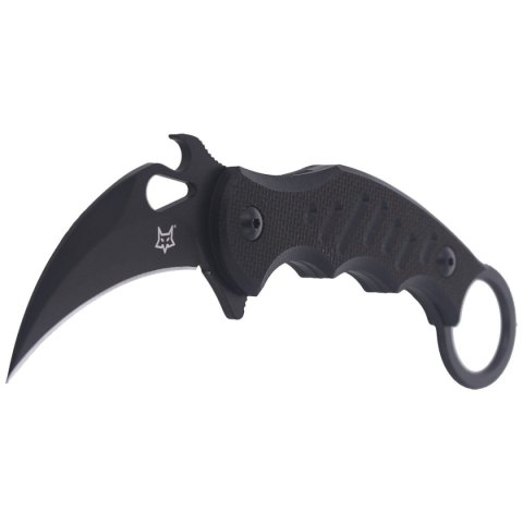 Nóż FOX Karambit Fixed G10 Black, Black Idroglider (FX-598) FOX