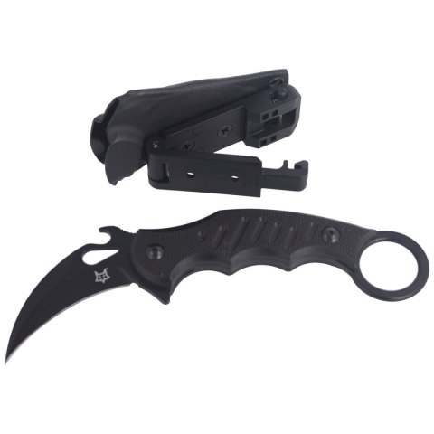 Nóż FOX Karambit Fixed G10 Black, Black Idroglider (FX-598) FOX