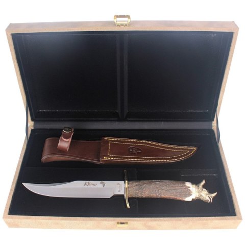 Nóż Muela Big Five Deer Stag, Satin 1.4116 Gift Box (RHINO-16BF) Muela