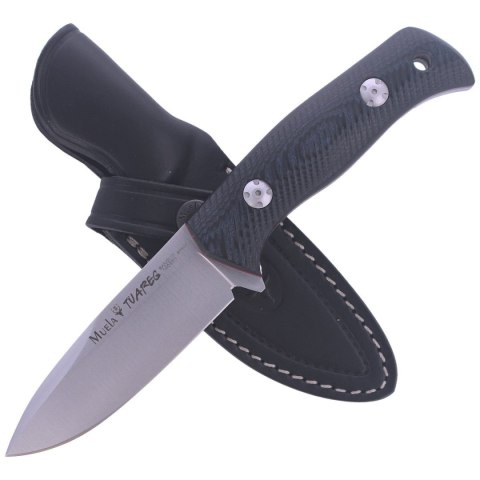 Nóż Muela Bushcraft Black-Blue Micarta, Satin 14C28N CRYO-T (TUAREG-10M) Muela
