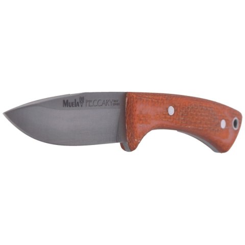 Nóż na szyję Muela Orange Micarta Neck Knife, Satin 1.4116 (PECCARY-8.O) Muela