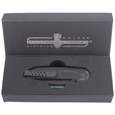 Nóż składany Extrema Ratio BF1 CD Black Aluminium, Black MIL-C N690 (04.1000.0143/BLK) Extrema Ratio