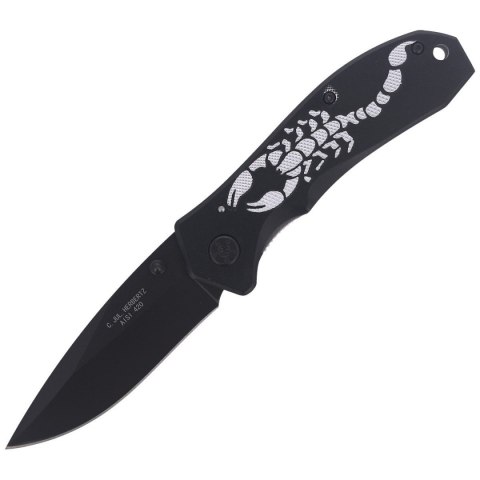 Nóż składany Herbertz CJH Scorpion Black Aluminium, Black Blade (44067 - 217911) Herbertz GmbH