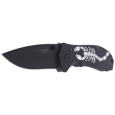 Nóż składany Herbertz CJH Scorpion Black Aluminium, Black Blade (44067 - 217911) Herbertz GmbH