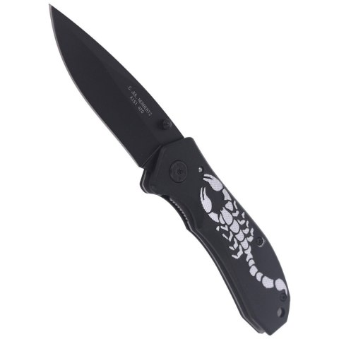 Nóż składany Herbertz CJH Scorpion Black Aluminium, Black Blade (44067 - 217911) Herbertz GmbH