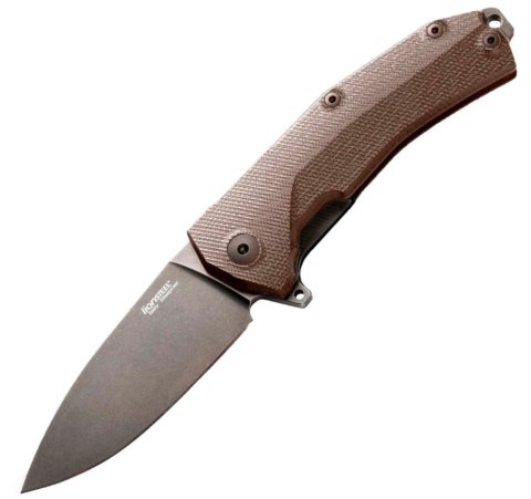 Nóż składany LionSteel KUR Brown G10, Black Stonewashed Sleipner by Molletta (KUR BBR) LionSteel