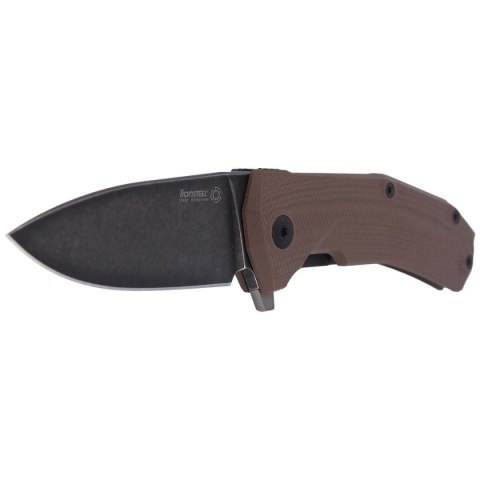 Nóż składany LionSteel KUR Brown G10, Black Stonewashed Sleipner by Molletta (KUR BBR) LionSteel