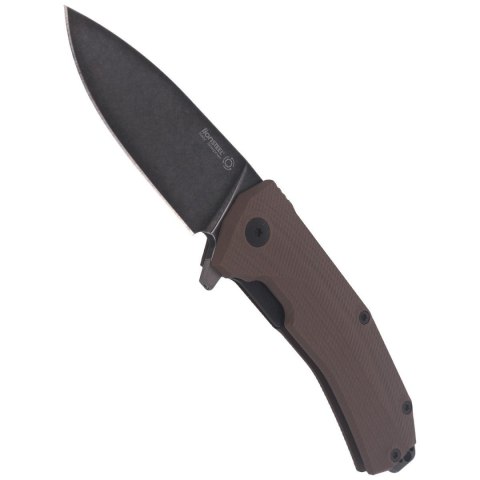 Nóż składany LionSteel KUR Brown G10, Black Stonewashed Sleipner by Molletta (KUR BBR) LionSteel