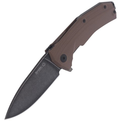 Nóż składany LionSteel KUR Brown G10, Black Stonewashed Sleipner by Molletta (KUR BBR) LionSteel
