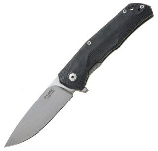Nóż składany LionSteel T.R.E. G10 Black, Stone Washed Blade (TRE GBK) LionSteel