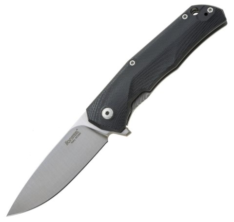 Nóż składany LionSteel T.R.E. G10 Black, Stone Washed Blade (TRE GBK) LionSteel