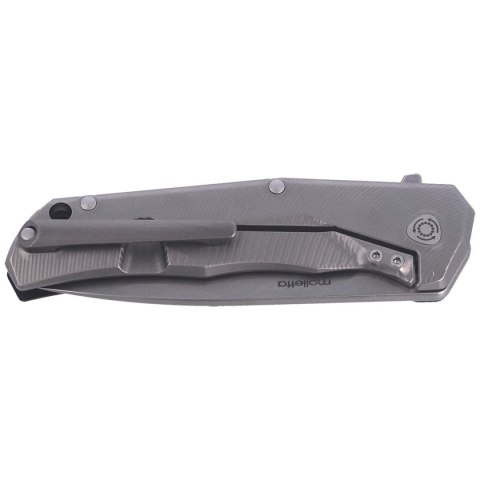 Nóż składany LionSteel T.R.E. G10 Black, Stone Washed Blade (TRE GBK) LionSteel
