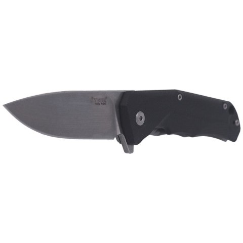 Nóż składany LionSteel T.R.E. G10 Black, Stone Washed Blade (TRE GBK) LionSteel