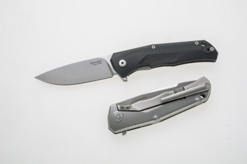 Nóż składany LionSteel T.R.E. G10 Black, Stone Washed Blade (TRE GBK) LionSteel