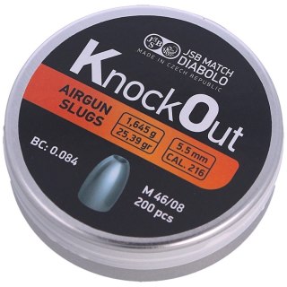 Śrut JSB Slug KnockOut .216 / 5.50 mm, 1.645 g, 200 szt. (546122-200) JSB