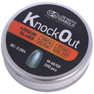Śrut JSB Slug KnockOut .217 / 5.5 mm, 1.645 g, 200 szt. (546123-200) JSB