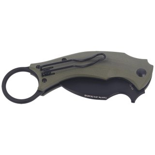 Nóż składany FOX Karambit Black Bird by Bastinelli G10 OD Green, Black Idroglider (FX-591 OD) FOX
