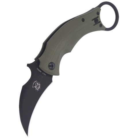 Nóż składany FOX Karambit Black Bird by Bastinelli G10 OD Green, Black Idroglider (FX-591 OD) FOX
