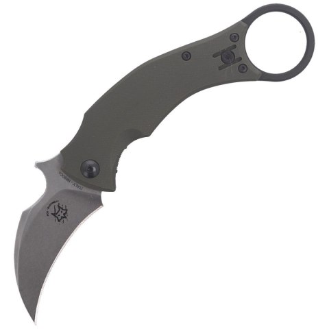 Nóż składany FOX Karambit Black Bird by Bastinelli G10 OD Green, Stone Washed (FX-591 ODSW) FOX