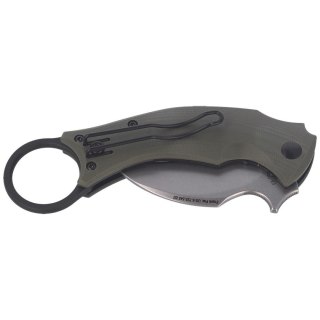 Nóż składany FOX Karambit Black Bird by Bastinelli G10 OD Green, Stone Washed (FX-591 ODSW) FOX